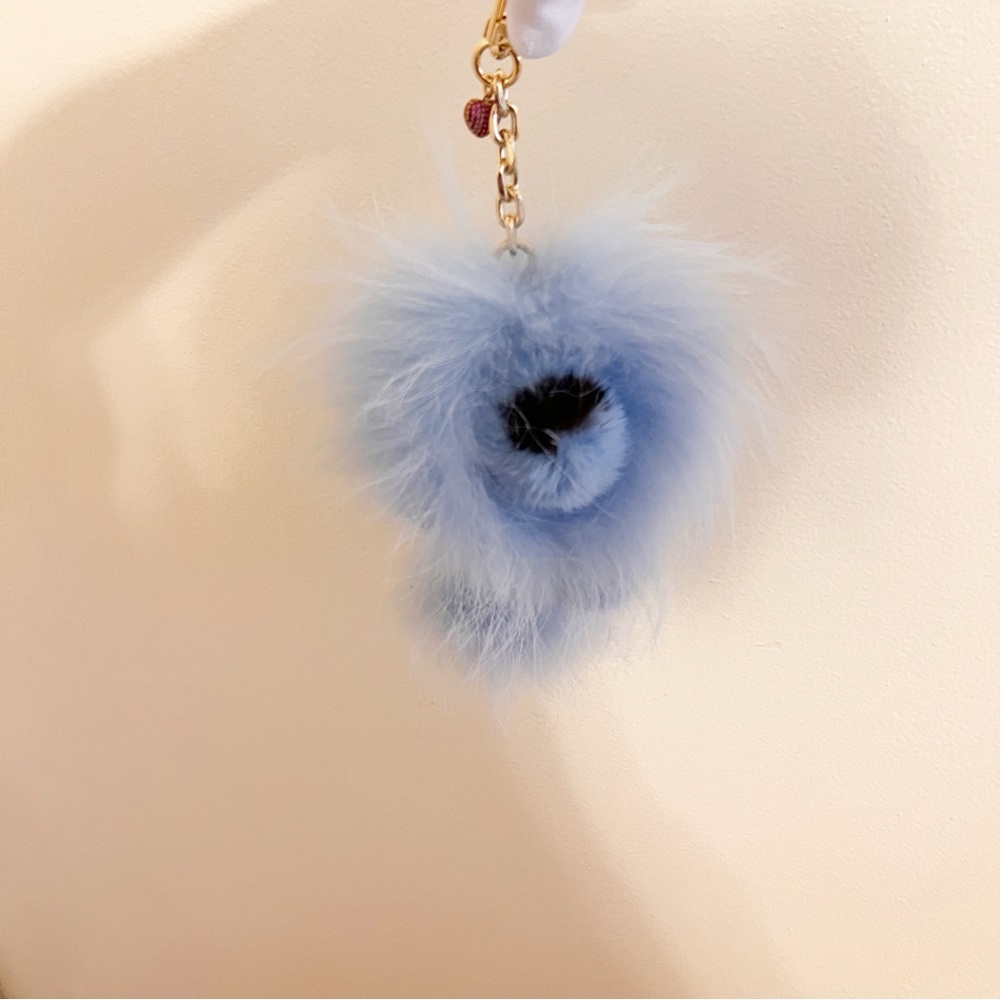 Blue Lion Bag Charm